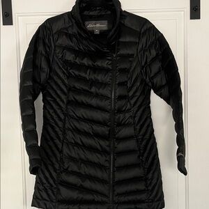 Eddie Bauer Women's Quilted Black Puffer Coat